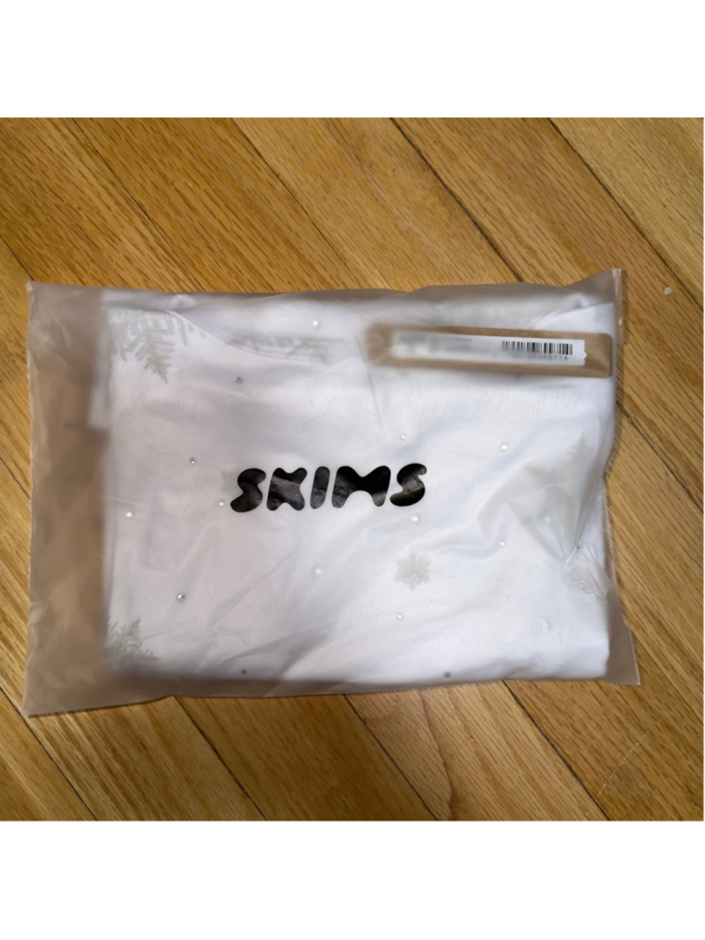 SKIMS Logo Plush Pointelle Cami L Rhinestone Snowflake SKU711
